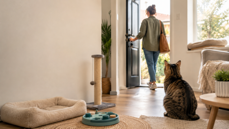 Como Reduzir a Ansiedade do Seu Gato Quando Você Sai de Casa